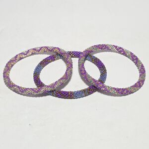 3 Sashka 8" Beaded Bracelets Handmade